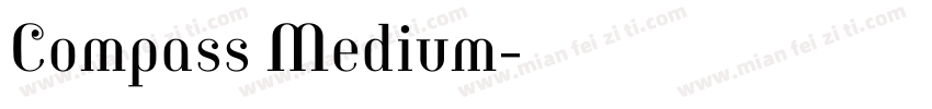 Compass Medium字体转换